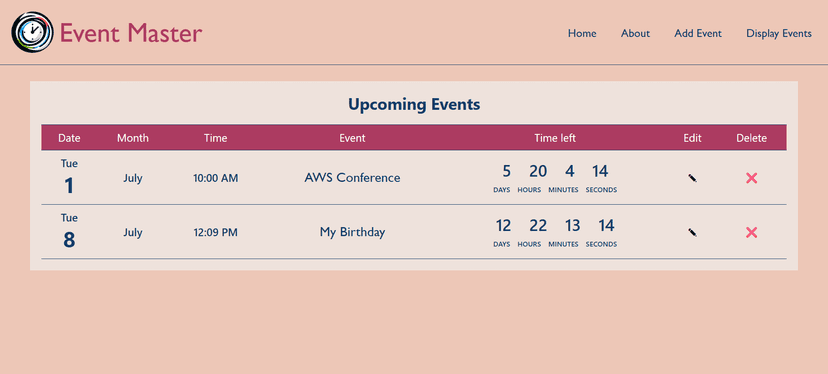 Events Management System