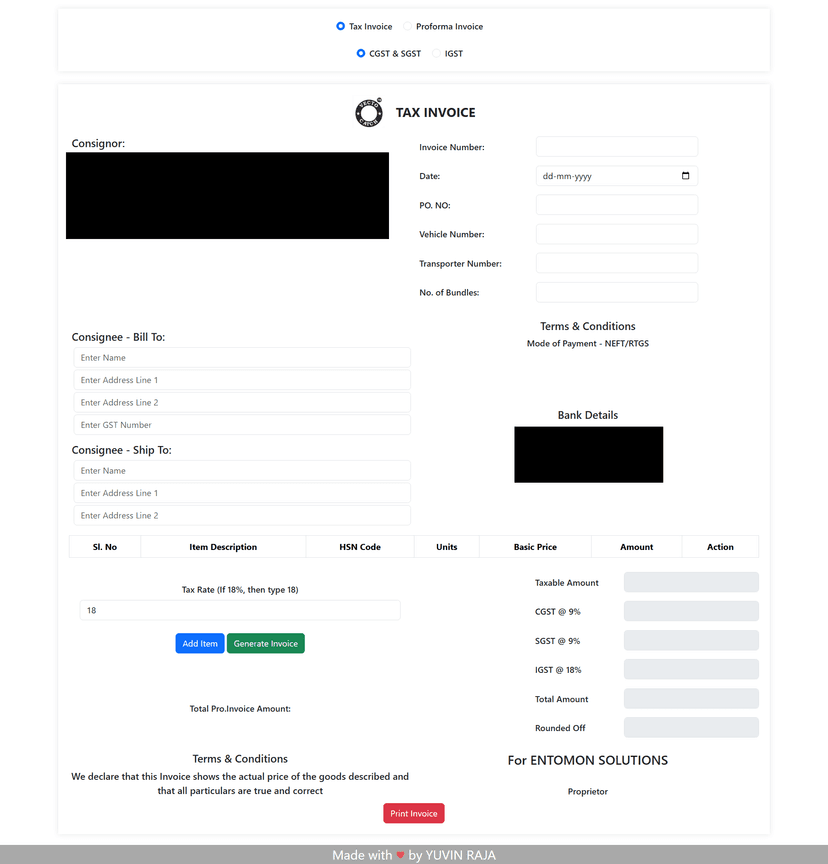 Invoice Management System